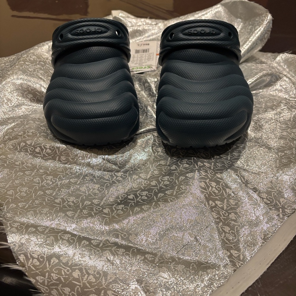 CROCS Kids Navy Slippers
